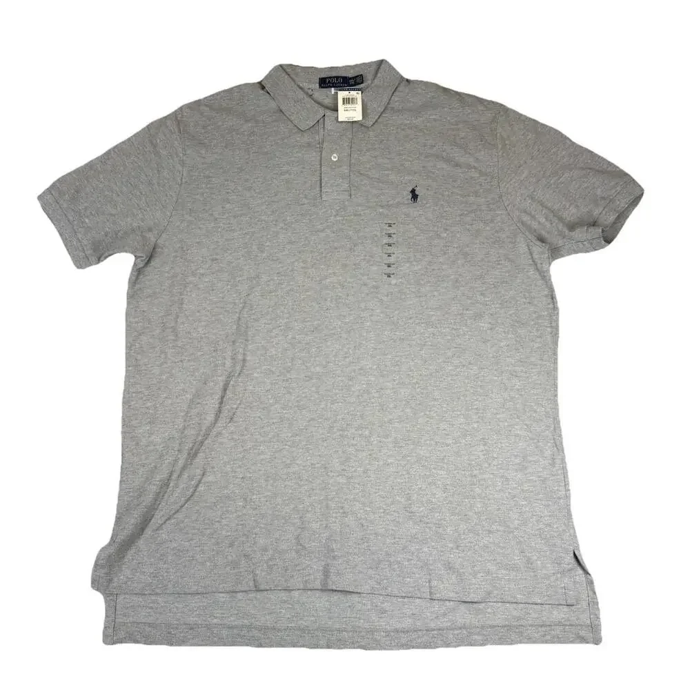 Polo Ralph Lauren Polo Shirt Gray Short Sleeve Men’s‎ 2XL NEW OTHER (read)